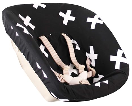 Bezug Stokke Tripp Trapp Newborn Set ? Schwarz Weiß Kreuze