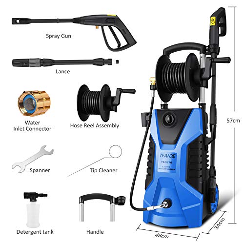 TEANDE Pressure Washer Garden, Detergent Tank for Homes,Cars,Driveways