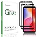 (2 Pack) Beukei for Xiaomi Redmi 6 and Redmi 6A Screen Protector Tempered Glass,Full Screen Coverage, Touch Sensitive,Case Friendly, 9H Hardness
