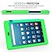 MoKo Case for All-New Amazon Fire HD 8 (2016 6th Generation) - [Honey Comb Series] Light Weight Soft Silicone Back Cover [Kids Friendly] for Fire HD 8 Tablet (6th Gen, 2016 release Only), GREEN