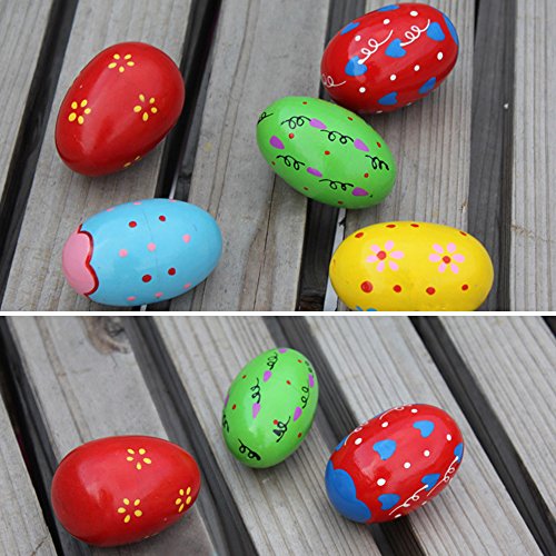 image for Kangkang@ 6 PCS 10 x 6cm Colorful Baby Kids Wooden Musical Percussion 