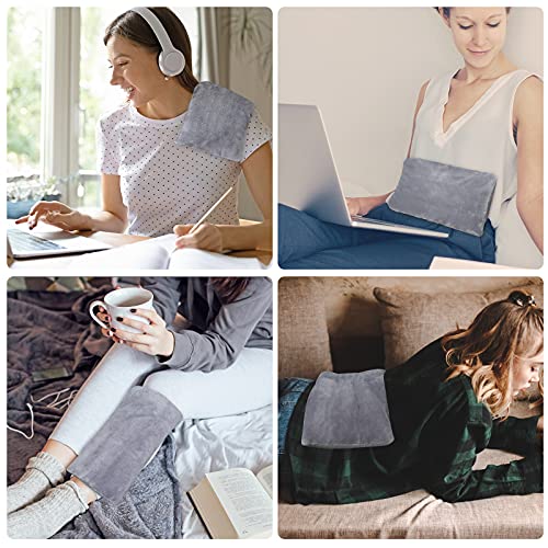 SuzziPad Heating Pad Microwavable with Washable Cover, 8 x 14" Heat Pad