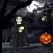 JOYIN Halloween Animated Dancing Ghost Skeleton Reaper with Light and Creepy Sound Effect