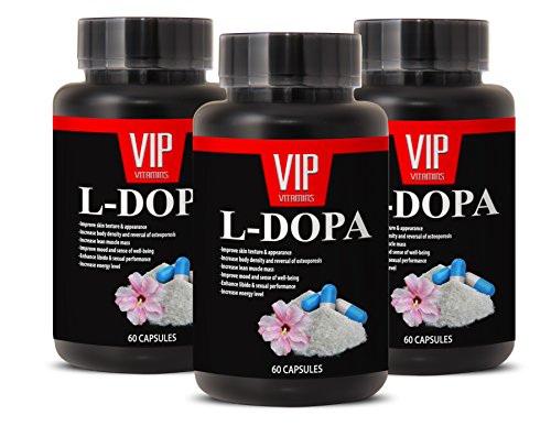 Pure L-Dopa 350mg - Mucuna Pruriens Extract (3 bottles 180 capsules) Pure L-Dopa 350mg - Mucuna Pruriens Extract (3 bottles 180 capsules)
