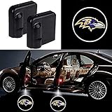 For Baltimore Ravens Car Door Led Welcome Laser Projector Car Door Courtesy Light Suitable Fit for all brands of cars (Baltimore Ravens)