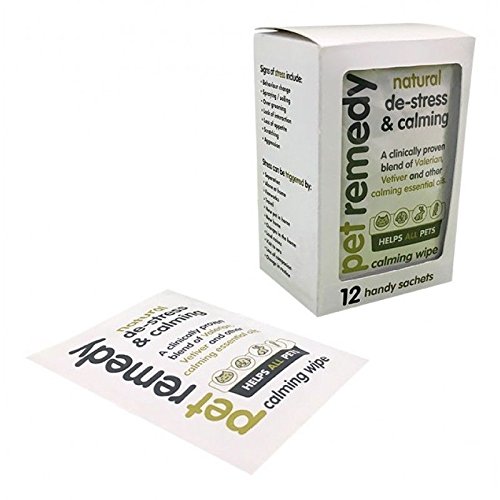 Pet Remedy Natural Effective Calming De-Stress Anxiety Relief Dogs Cats Horses (Calming Wipes)