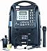 Hisonic PA678 Portable & Rechargeable 130 Watt PA (Public Address) System with Dual Wireless Microphone System & MP3 Player, With Tripod ,Black