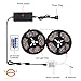 Remote Controlled LED Strip Kit, 2 x 16.4FT 300LEDs SMD5050 RGB Strip Light, Waterproof Rope Light with 44-Key IR Controller + 12V Power Supply for Home Garden Decoration