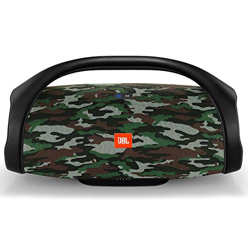 JBL Boombox – enceinte Bluetooth Portable – Son Ultra Puissant – Modes de Son Intérieur & Extérieur – Autonomie 24 Hrs – Étanche pour Piscine & Plage – Camouflage