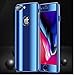 Yrzper Compatible with iPhone 8 Plus/iPhone 7 Plus 5.5 inch 3 in 1 PC Thin Hard Plating Mirror 360 Shockproof Protective Case Cover (Blue, 5.5inch)