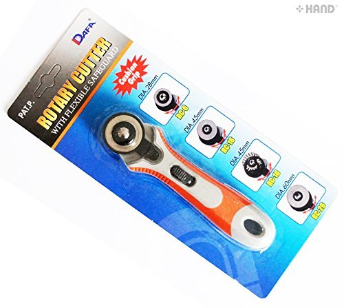 RC-6 DAFA Rotary Cutter 28mm with Flexible Safeguard Straight Handle