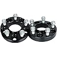 IRONTEK 1in Hubcentric Spacers 5x114.3mm (70.5mm Bore, 14x1.5 Studs) 5x4.5 Wheel Spacers Adapter 25mm FITS 2015-2021 for Ford Mustang Black 2 Pieces