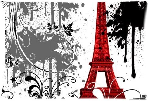 Natcrowno Cutsom Rectangle Fashionable Design Effiel Tower Pillow Cases Covers Standard Size 20x30(one side) suitable for Twin-bed