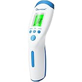 Berrcom Non-Contact Infrared Forehead Thermometer for Adults, Kids & Babies, Digital Thermometer with Fever Alarm & LCD Displ