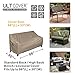 ULTCOVER Waterproof Outdoor Sofa Cover - Heavy Duty Patio Bench Covers 86W x 30D x 35H inch