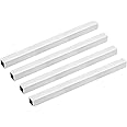 uxcell 6063 Aluminum Square Tube, 20mmx20mmx1.2mm Wall Thickness 300mm Length Seamless Straight Pipe Tubing 4 Pcs