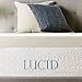 LUCID 4 Inch Ventilated Memory Foam Mattress Topper - 3-Year Warranty - Full