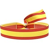 Fabric bracelet with flag of Spain with adjustable capacity for women or men. 15 mm wide., Polyester