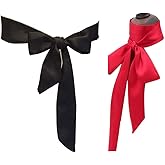 Stylish Soft Scarf Ribbon Scarf Long Skinny Satin Belt Sash Necktie Neck Scarf Choker for Women