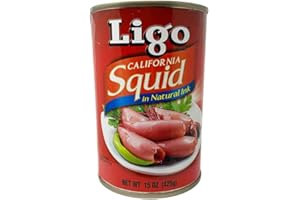 MY FILIPINO GROCERY Ligo Squid in Natural Ink 15 oz