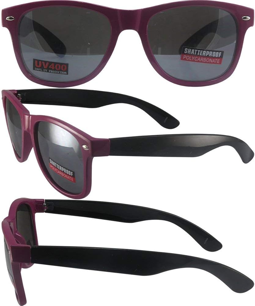 Swag Hipster B Sunglasses Wayfarer Style Pink/Black Frames