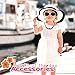SMITCO Kids Costume Jewelry Set for Little Girls and Toddlers - Wooden, Beaded Toy Necklace, Bracelet and Ring For Play Pretend or Dress Up - Non-Toxic and Safe for Children Ages 3 to 8