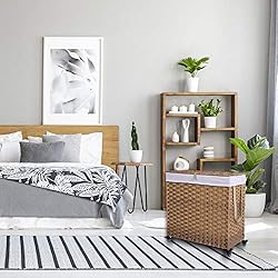 Crehomfy Laundry Hamper with Wheel and Removable