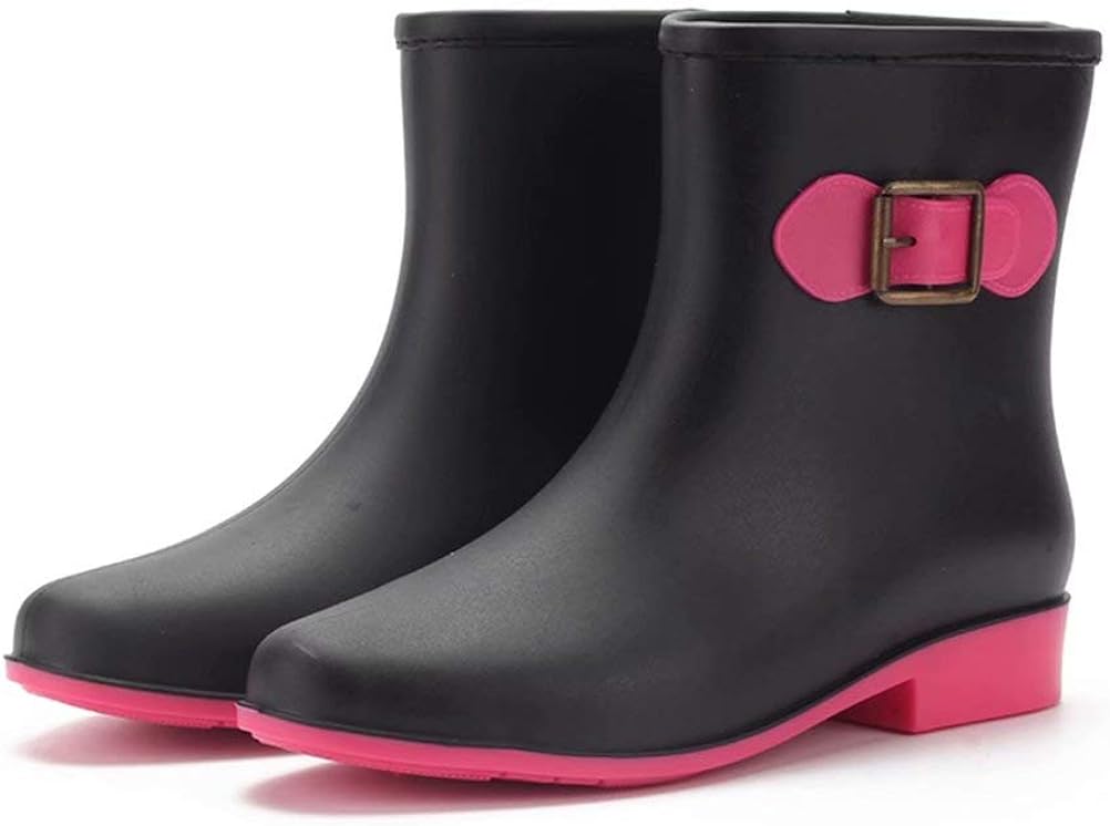 Regenschuhe Damen - Wasserdichte Gummistiefel Mittellang Für Garten & Outdoor