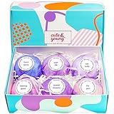 Bath Bombs Gift Set of 6 x 4.2oz - Ideal Gift for Her, Women, Girls, Teens - Pure Natural & Organic Oils - Ultra Lush Spa Fizzies - Add to Bath Bubbles - Bath Basket