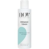 Nov Natural Organic Vegan Organic Toner | Skin Care, Face Moisturizer 6.76 Fl. Oz., Rose Water, Aloe Vera