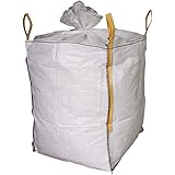 Safetytex Big Bag 90 x 90 x 90 cm - draagvermogen 1000 kg - afvalzakken bulkcontainer BigBag Big Pack transportzak (1 stuk