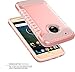 Moto G5 Plus Case,Moto G5 Plus Case Rose Gold,SLMY[Shock Absorption]Slim Fit Heavy Duty Drop Protection Hybrid Armor Defender Protective Case Cover for Motorola Moto G Plus (5th Generation)-Rose Gold