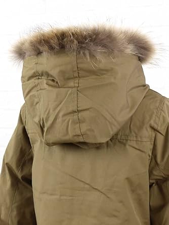 Amazon スタイルザンパフォーザホリデイズ Style Zampa For The Holidays ポリエステル綿ファーフード付きモッズダウンコートz コート ジャケット 通販