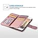 ULAK iPhone 8 Case, iPhone 7 Case, PU Leather iPhone 7/iPhone 8 Wallet Case with Credit Card Slot Magnetic Closure Flip Wallet Case Cover for Apple iPhone 7/8 4.7 inch - Rose Gold