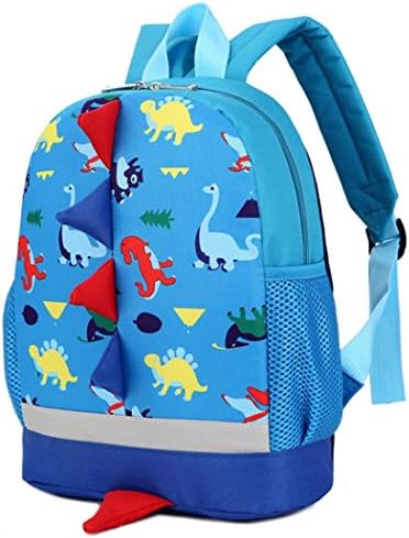 GOODCULLER Baby Boys Girls Dinosaur Pattern Animals Backpack Toddler School Bag (Blue)