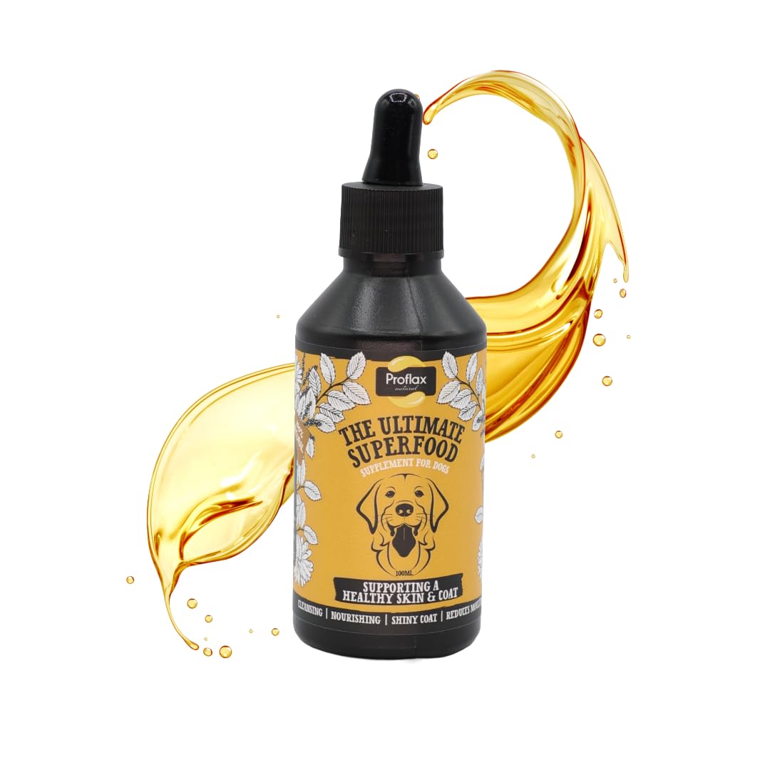 Proflax Skin & Coat Care for Dogs – Itch Relief, Dry Skin & Coat Health - 100ml
