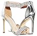 shoewhatever Olivia Jaymes Women's Stiletto High Heel Sandals with Rhinestone Ankle Strap Open Toe Dress Party Formal Pump Shoes