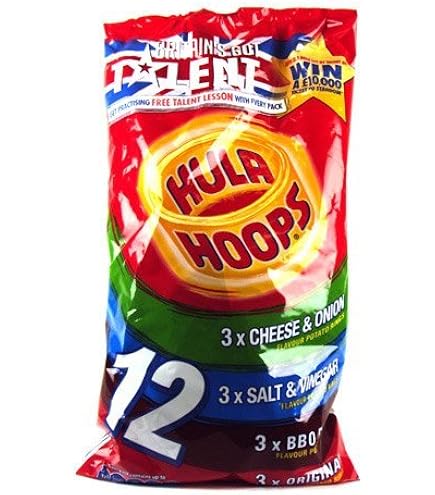 Hula Hoops Original 6 X 24 G Wagon Hula Hoops Variety Multipack Crisps Pack Of 6/12/18 Hula Hoops Original 6 X 24 G For Sale
