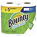 Bounty Quick-Size Paper Towels, 2 Family Rolls, White, Prime Pantry