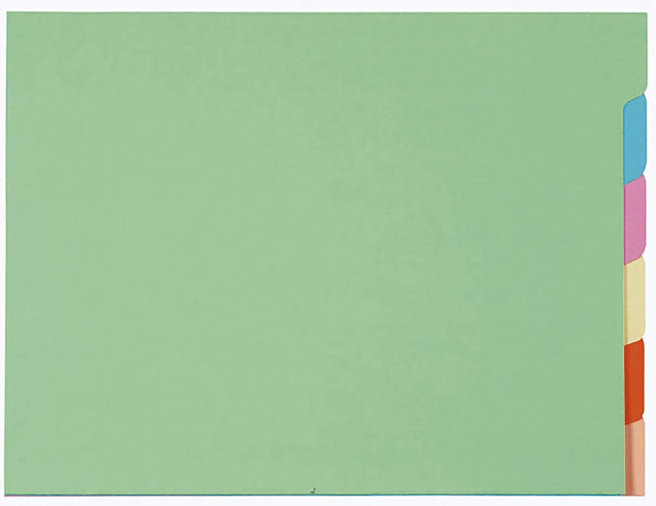 Exacompta - Ref 336000E - Super Folders with Identification Tab - 240 x 320mm in Size, Suitable for A4 Documents, 6 Tabs, 210gsm Material - Assorted Colours (10 Pack)