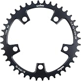 KTKEET 110/130 BCD Chainring 36/38/40/42/44/46/48/50/52/54/56/58/60T 5 Screws Round Narrow Wide Bicycle Chainring for 9/10/11 Speed Road Bike Folding Bicycle