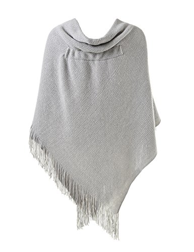 Ferand-Poncho-Schal-in-lssiger-Passform-mit-stylischen-Hornknpfen-V-Ausschnitt-und-V-Saum-fr-Frauen