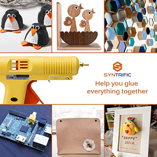 Halloween DIY Hot Melt Glue Gun Kit 100 Watt with Carry Bag 3PCS Finger Caps and 12 PCS Glue Sticks for DIY Arts & Crafts Projects, Sealing and Quick Repairs, Light and Heavy Duty in Home and Office