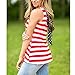 HUHHRRY Floral Printed Vest Loose Tunic Top Shirt for Women Summer Wear Tee