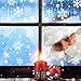 UGY 90 Pcs Christmas Decoration Snowflakes Window Clings Reusable Winter Stickers White Wonderland Decals Ornaments Holiday Party Supplies