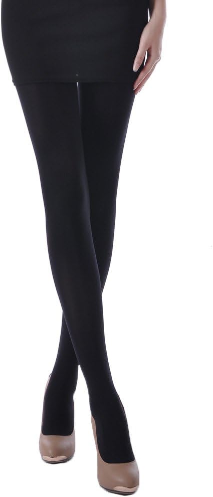 Lang Sha Women's Control Top Velvet Winter Panty Hose 380 Denier for Women