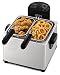 T-fal FR3900 Triple Basket Deep Fryer with Stainless Steel Removable Pot and Professional Heating Element, 4-Liter, 4.2 Qt, Stainless Steel primary