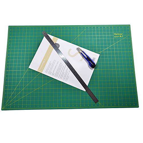 WORKLION 24" x 36" Large Self Healing PVC Cutting Mat, Double Sided