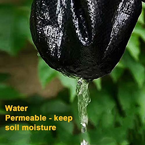 OriginA Garden Landscape Fabric Pro Commercial Weed Barrier Heavy Duty Driveway Gardening Mat Polypropylene Ground Cover Flower Vegetable Raised Beds Lawn Yard Landscaping Cloth Black, 6.5x100ft - Thumbnail 6