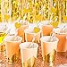 MOWO Glitter Heart Confetti Wedding Party Decor and Table Decor 1.2’’ in Diameter (Gold glitte,200pc)